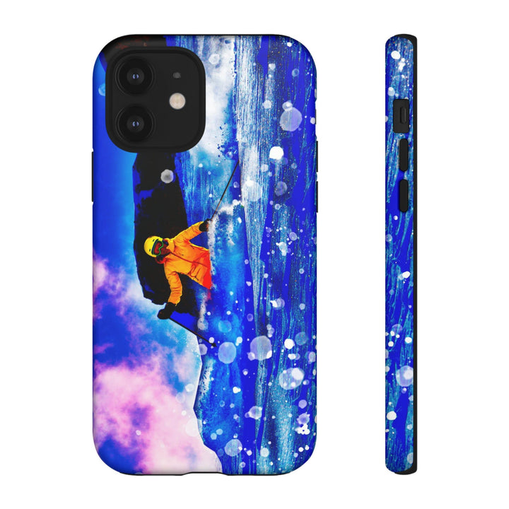 Cute IPhone Case | iPhone 15 Case | iPhone 15 Pro Max Case, Iphone 14 Case, Iphone 14 Pro Max Case IPhone Case for Art Lovers, Skier Mountain - Studio40ParkLane