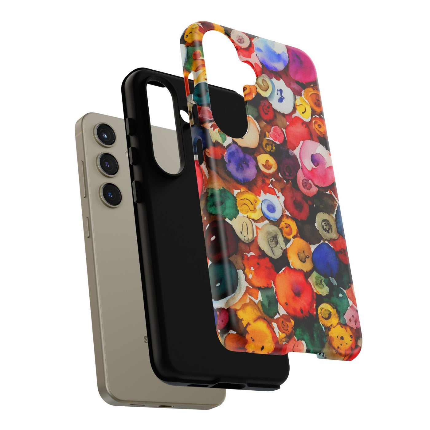 Impact Resistant, Fall Colors Buttons, Cute Phone Cases for Samsung S24, S23, S22, S21, IPhone 15 pro Iphone 14 pro Iphone 13 IPhone 12 Iphone 11