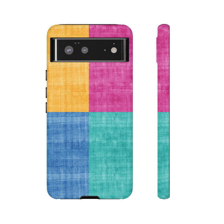Impact Resistant, Colored Shapes, Cute Phone Cases for Samsung S24, S23, S22, S21, IPhone 15 pro Iphone 14 pro Iphone 13 IPhone 12 Iphone 11 - Studio40ParkLane