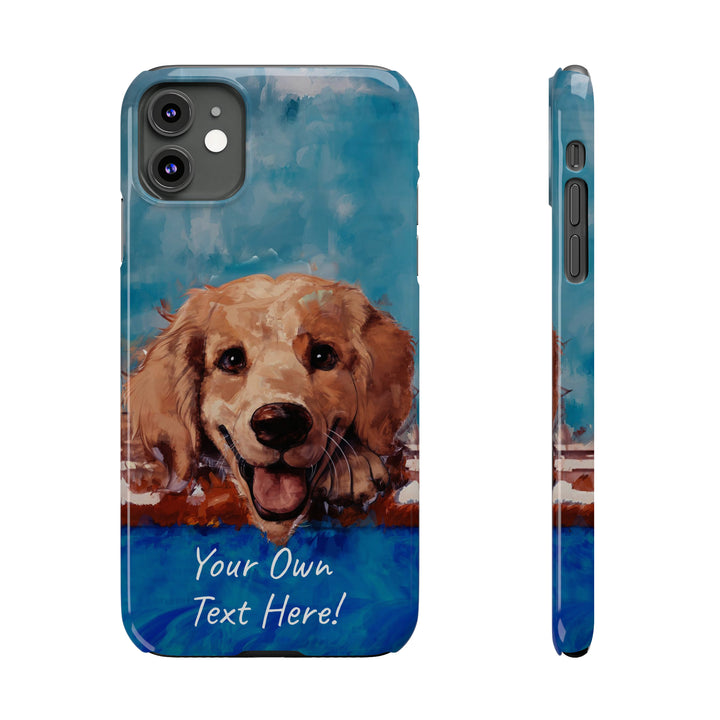 Slim Personalized Cute iPhone Cases - | iPhone 15 Case | iPhone 15 Pro Max Case, Iphone 14 Case, Iphone 14 Pro Max, Iphone 13, Golden Retriever Dog - Studio40ParkLane