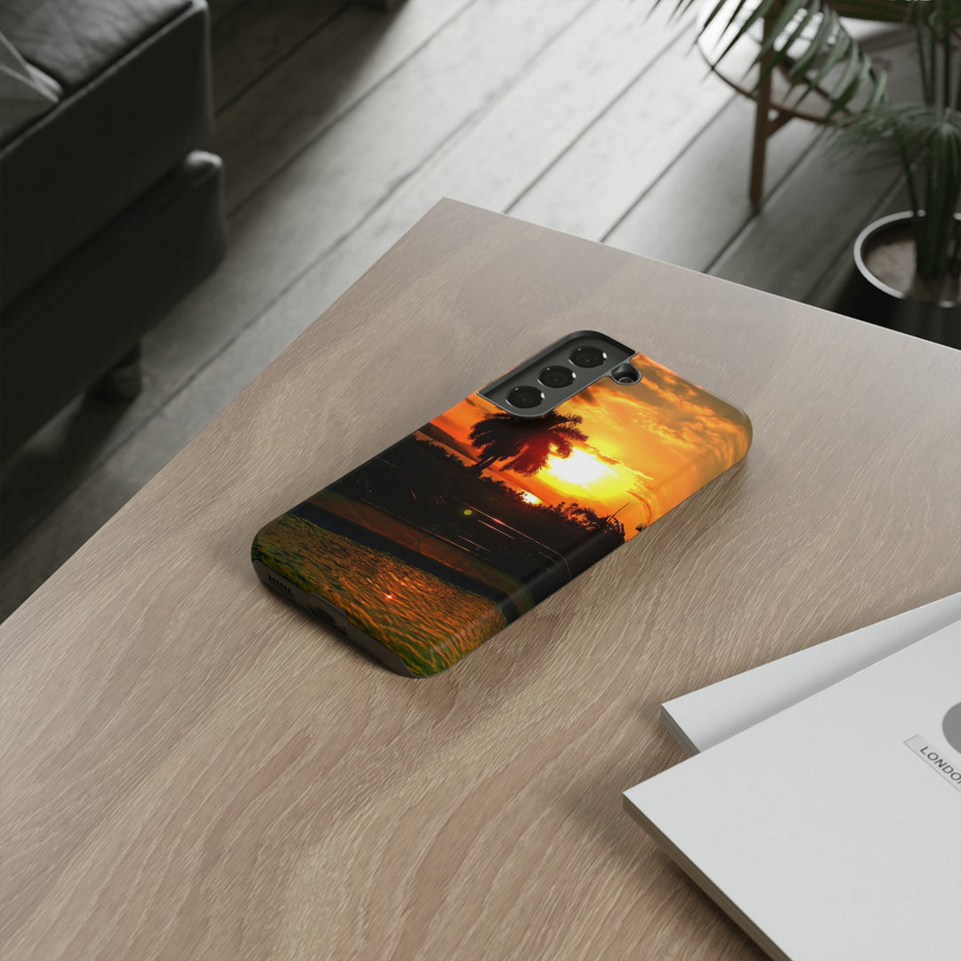 Cute Samsung Case | Cool Iphone Case | Summer Jamaica Pool Sunset, Samsung S24, S23, S22, S21, IPhone 15 Case | Iphone 14 Case, Iphone 13 Case - Studio40ParkLane