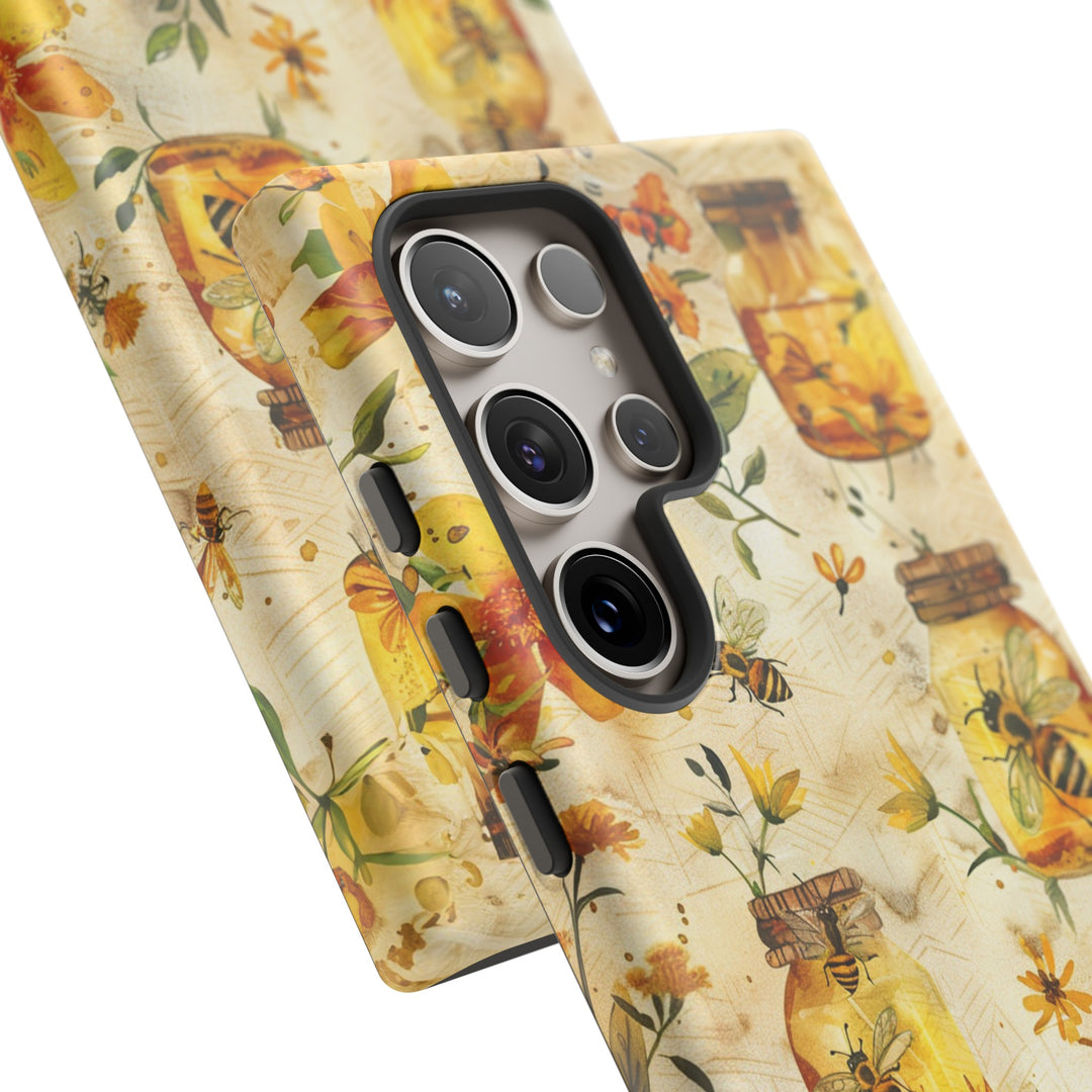 Impact Resistant, Honey Bees, Cute Phone Cases for Samsung S24, S23, S22, S21, IPhone 15 pro Iphone 14 pro Iphone 13 IPhone 12 Iphone 11 - Studio40ParkLane