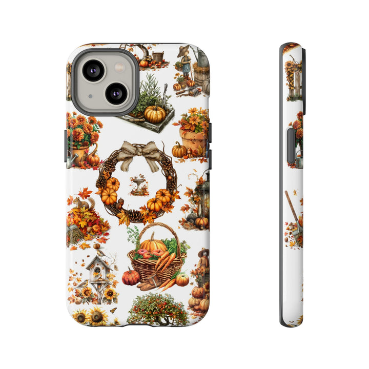 Impact Resistant, Fall Leaves Collage, Cute Phone Cases for Samsung S24, S23, S22, S21, IPhone 15 pro Iphone 14 pro Iphone 13 IPhone 12 Iphone 11 - Studio40ParkLane