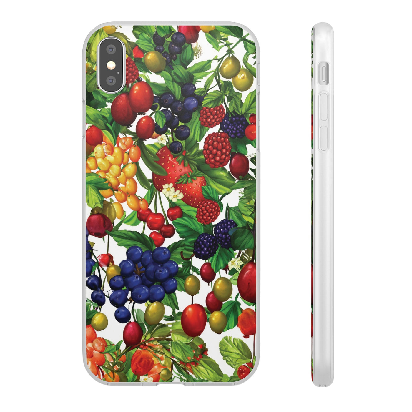 Cute Flexi Phone Cases, For Samsung Galaxy and Iphone, Summer Mixed Fruit, Galaxy S23 Phone Case, Samsung S22 Case, Samsung S21, Iphone 15, Iphone 14, Iphone 13