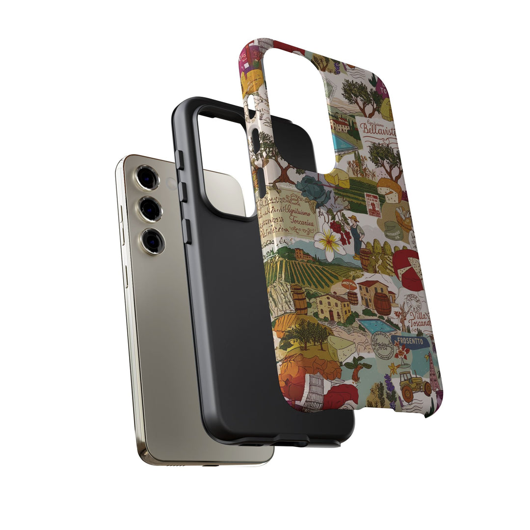 Italy Tuscany Coquette Collage Tough Premium Phone Case - For iPhone 17 Pro Max iPhone 16 Pro iPhone 15 Iphone 14 Plus 13 Pro 12 11 10 XR - Studio40ParkLane