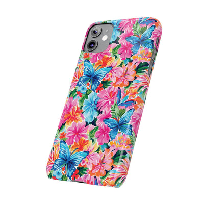 Slim Butterflies Flowers Gift for Her Cute Phone Cases for Iphone 16 Pro Max | iPhone 15 Case | iPhone 15 Pro Max Case, Iphone 14, 13, 12, 11, 10, 8, 7 - Studio40ParkLane