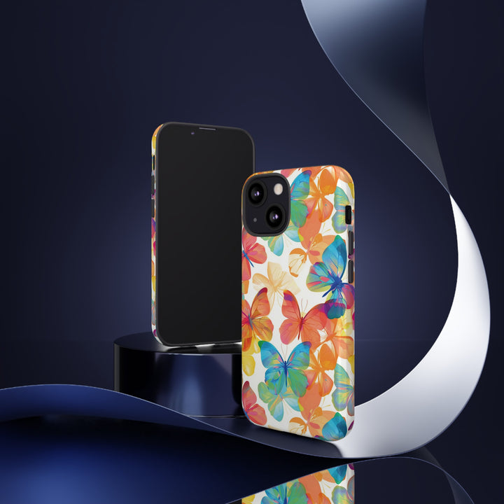 Cute Samsung Case | Cool Iphone Case | Summer Bright Butterflies, Samsung S24, S23, S22, S21, IPhone 15 Case | Iphone 14 Case, Iphone 13 Case - Studio40ParkLane