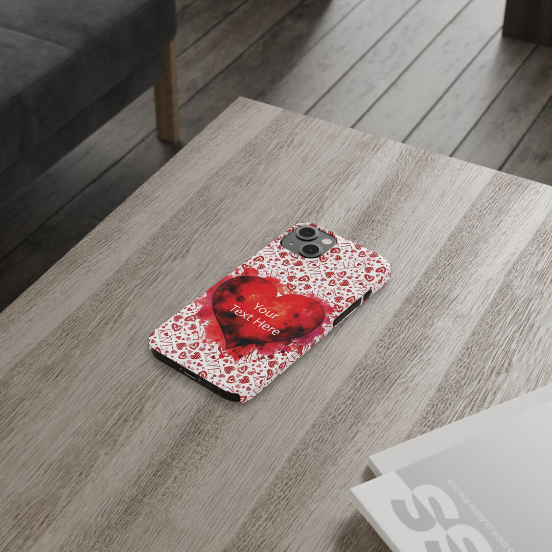 Slim Cute Phone Cases for Iphone - | iPhone 15 Case | iPhone 15 Pro Max Case, Iphone 14 Case, Iphone 14 Pro Max, Iphone 13, Valentine Hearts Love - Studio40ParkLane