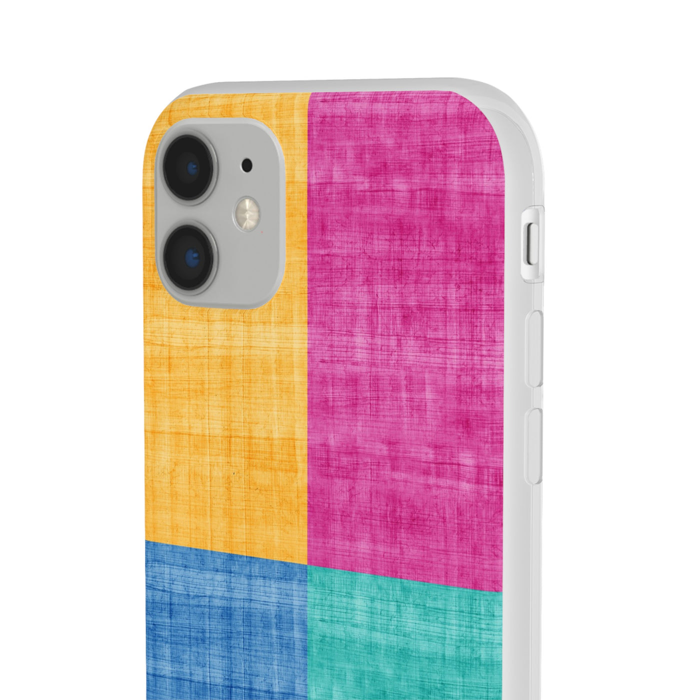 Cute Flexi Phone Cases, Abstract Colored Blocks, Compatible with Samsung Galaxy S23, Samsung S22, Samsung S21, Samsung S20, Galaxy S20 Ultra