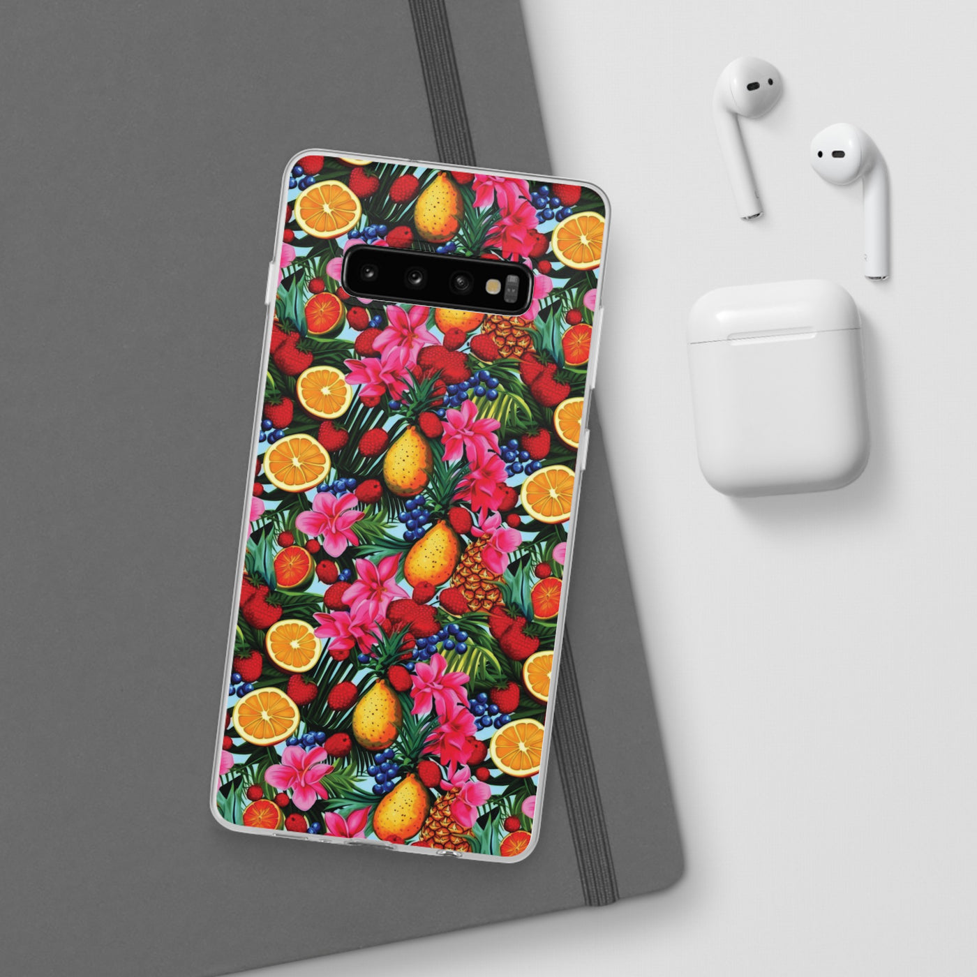 Cute Flexi Phone Cases, For Iphones and Samsung Galaxy Phones, Summer Mixed Fruit, Galaxy S23 Phone Case, Samsung S22 Case, Samsung S21, Iphone 15, Iphone 14, Iphone 13