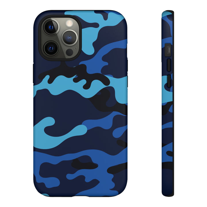 Cool Phone Case | Blue Camouflage, For iPhone 15 Case | iPhone 15 Pro Case, Iphone 14 Case, Iphone 14 Pro Max Case, Protective Iphone Case - Studio40ParkLane