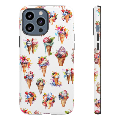 Impact Resistant, Summer Icecream, Cute Phone Cases for Samsung S24, S23, S22, S21, IPhone 15 pro, Iphone 14 pro, Iphone 13 IPhone 12, Iphone 11