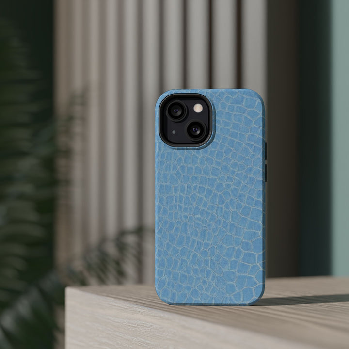 Non Leather Blue Color Pattern Magsafe Cute Phone Case for Iphone Gift for Her, | iPhone 15 Case | iPhone 15 Pro Max Case, Iphone 14, Iphone 14 Pro Max, Iphone 13, Iphone 16 - Studio40ParkLane