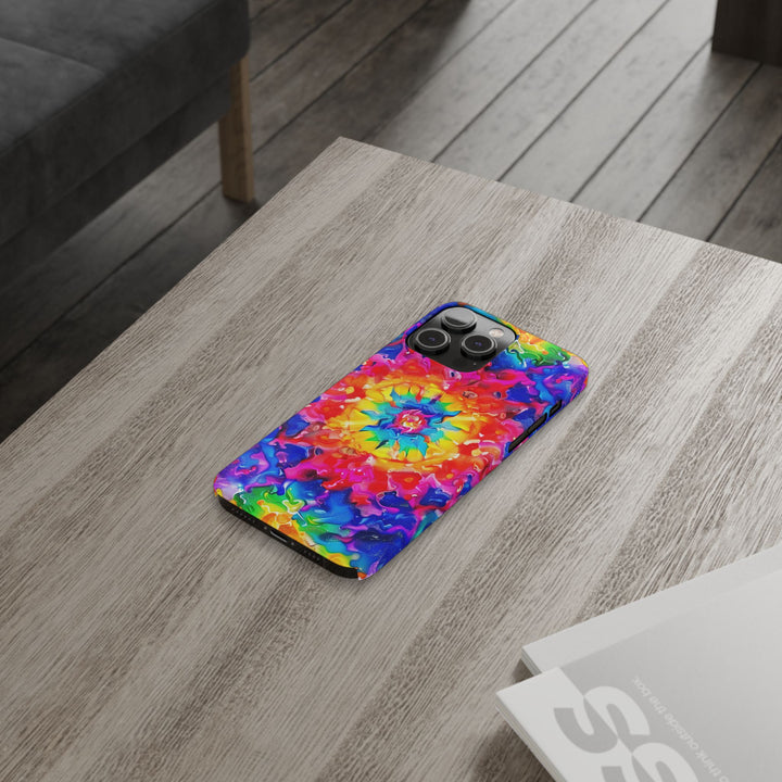 Slim Tie Dye Faux Glitter Gift for Her Cute Phone Cases for Iphone 16 Pro Max | iPhone 15 Case | iPhone 15 Pro Max Case, Iphone 14, Iphone 14 Pro Max, Iphone 13 12 11 8 7 - Studio40ParkLane