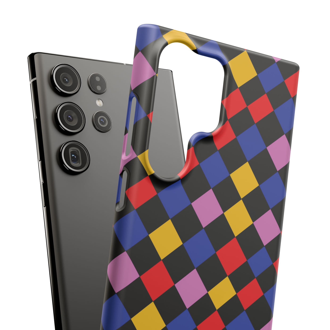 Colorful Checkerboard Cute Phone Case - Sleek Snap - for iPhone 16 15 14 13 12 11 Max Pro Plus Samsung Galaxy S24 S23 S22 S21 S20 Plus Ultra - Studio40ParkLane
