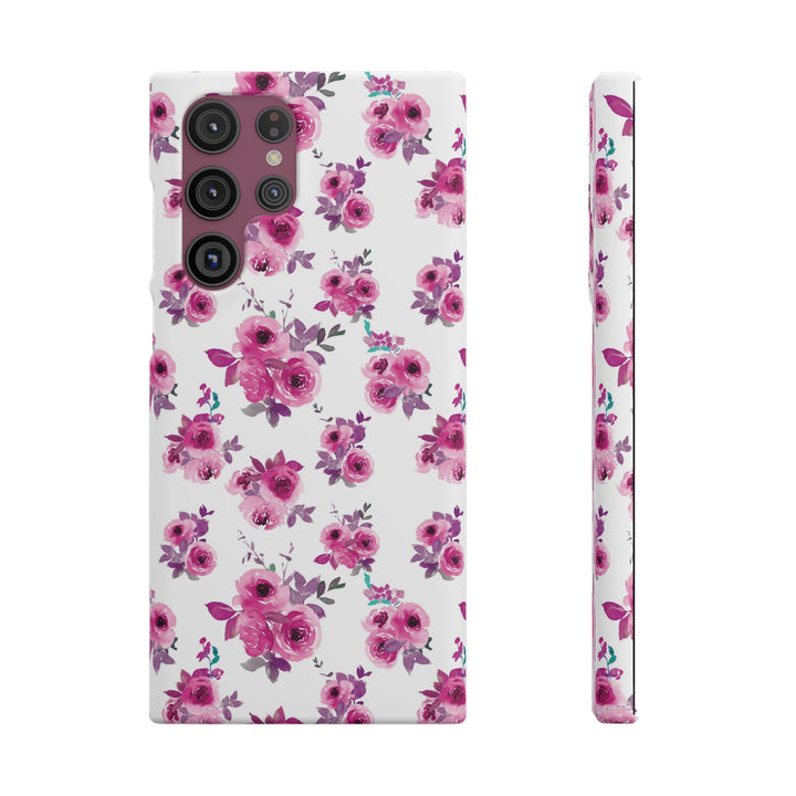 Sleek Snap Flowers Gift for Her Cute Phone Case for iPhone 16 15 14 13 12 11 X Xs Max Xr Pro Plus Samsung Galaxy S24 S23 S22 S21 S20 Ultra