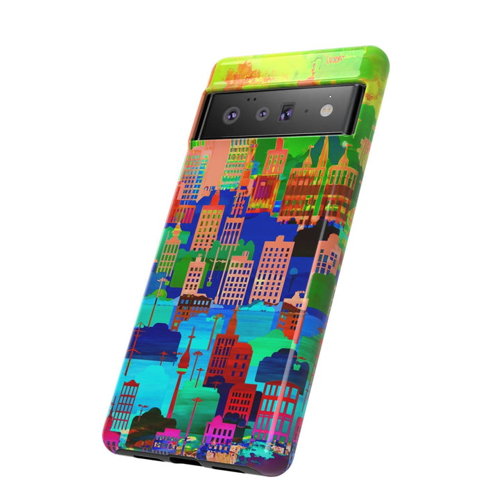 Cute Samsung Case | Cool Iphone Case | Summer City Skyline, Samsung S24, S23, S22, S21, IPhone 15 Case | Iphone 14 Case, Iphone 13 Case - Studio40ParkLane