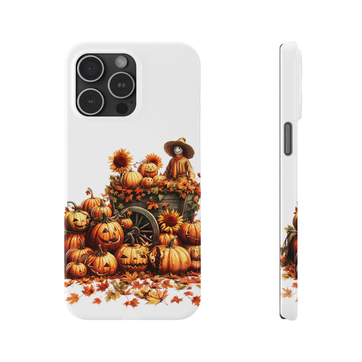 Slim Fall Leaves Scarecrow Slim Cute Phone Cases for Iphone | iPhone 15 Case | iPhone 15 Pro Max Case, Iphone 14, Iphone 14 Pro Max, Iphone 13 - Studio40ParkLane