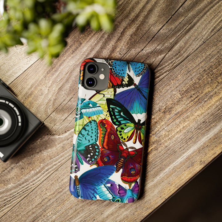 Slim Bright Butterflies Gift for Her Cute Phone Cases for Iphone 16 Pro Max | iPhone 15 Case | iPhone 15 Pro Max Case, Iphone 14, Iphone 14 Pro Max, Iphone 13 12 11 8 7 - Studio40ParkLane