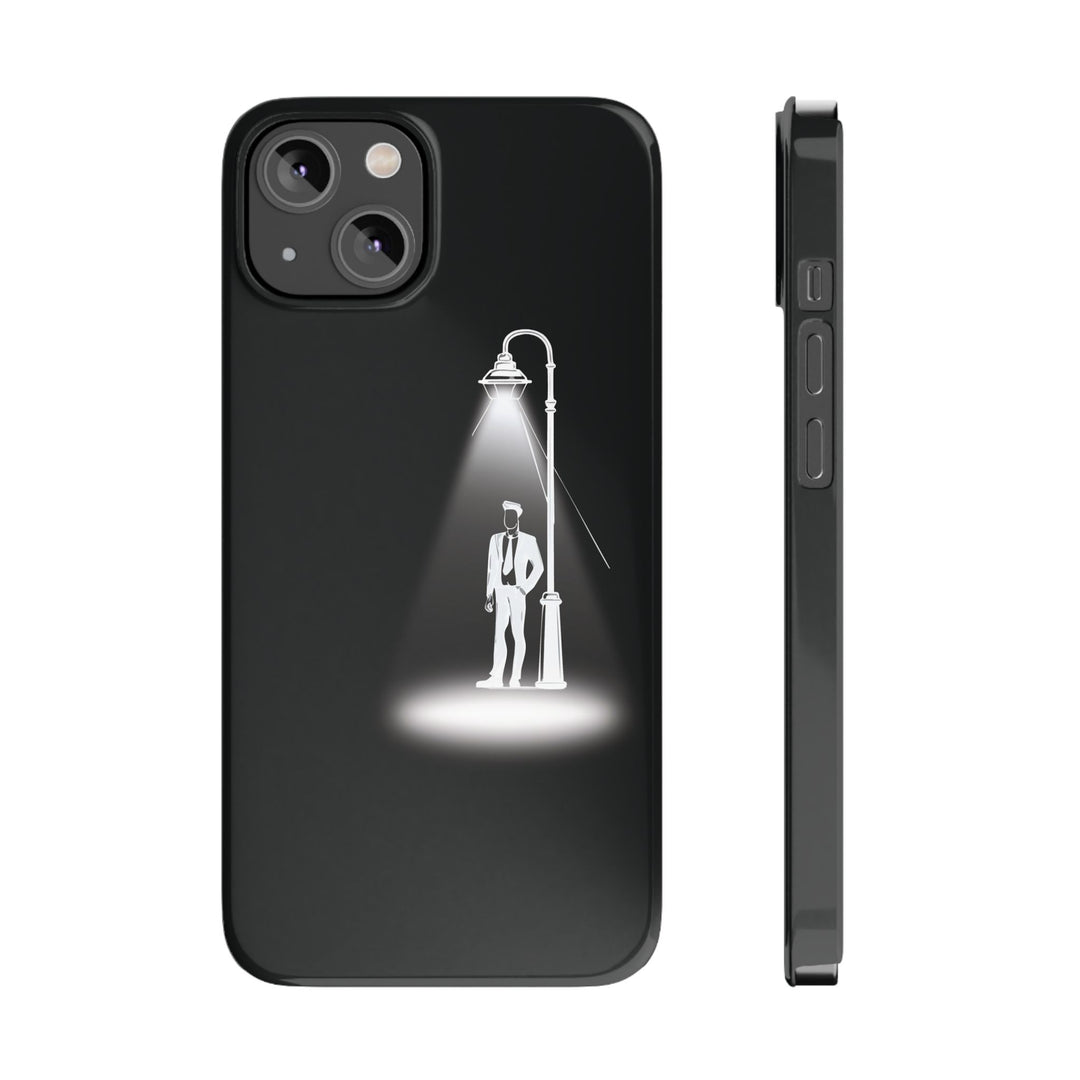Slim Mystery Man Spotlight Gift for Her Cute Phone Cases for Iphone 16 Pro Max | iPhone 15 Case | iPhone 15 Pro Max Case, Iphone 14, 13, 12, 11, 10, 8, 7 - Studio40ParkLane