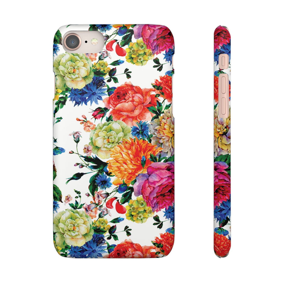 Sleek Snap Colorful Flowers Cute Phone Case for iPhone 16 15 14 13 12 11 X Xs Max Xr Pro Plus Samsung Galaxy S24 S23 S22 S21 S20 Note Ultra