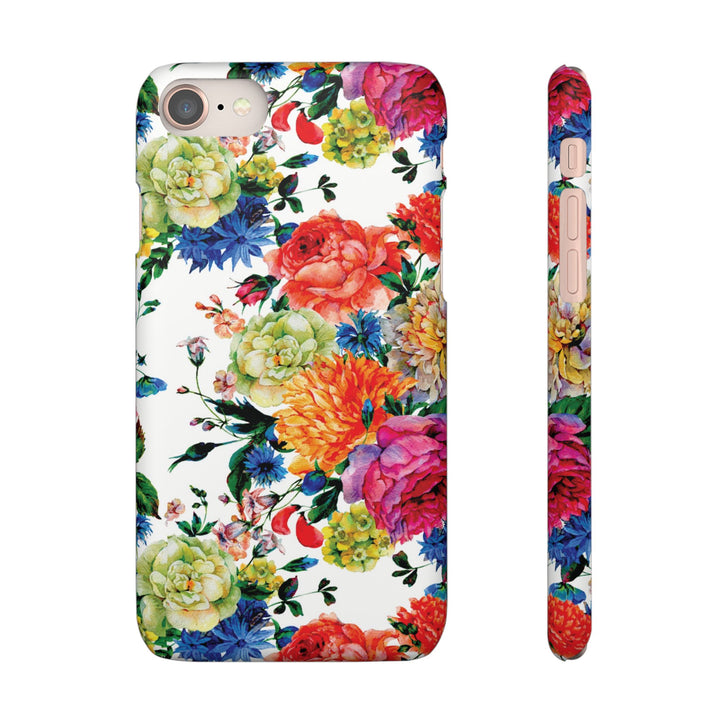 Sleek Snap Colorful Flowers Cute Phone Case for iPhone 16 15 14 13 12 11 X Xs Max Xr Pro Plus Samsung Galaxy S24 S23 S22 S21 S20 Note Ultra