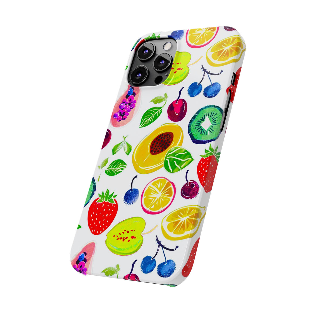 Slim Cute Phone Cases for Iphone | iPhone 15 Case | iPhone 15 Pro Max Case, Iphone 14, Iphone 14 Pro Max, Iphone 13, Summer Fruit Mix - Studio40ParkLane
