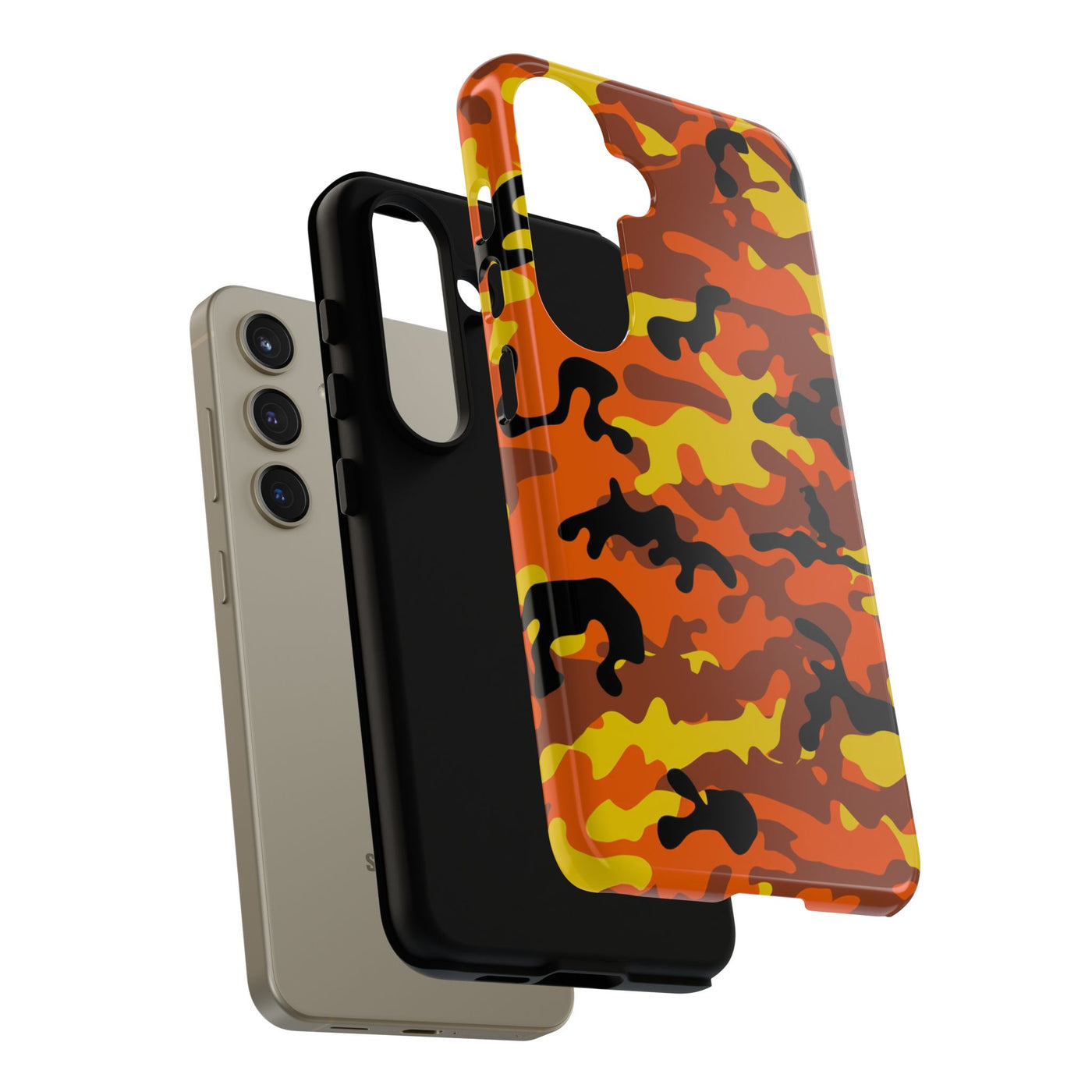 Impact Resistant, Fall camo Camouflage, Cute Phone Cases for Samsung S24, S23, S22, S21, IPhone 15 pro Iphone 14 pro Iphone 13 IPhone 12 Iphone 11