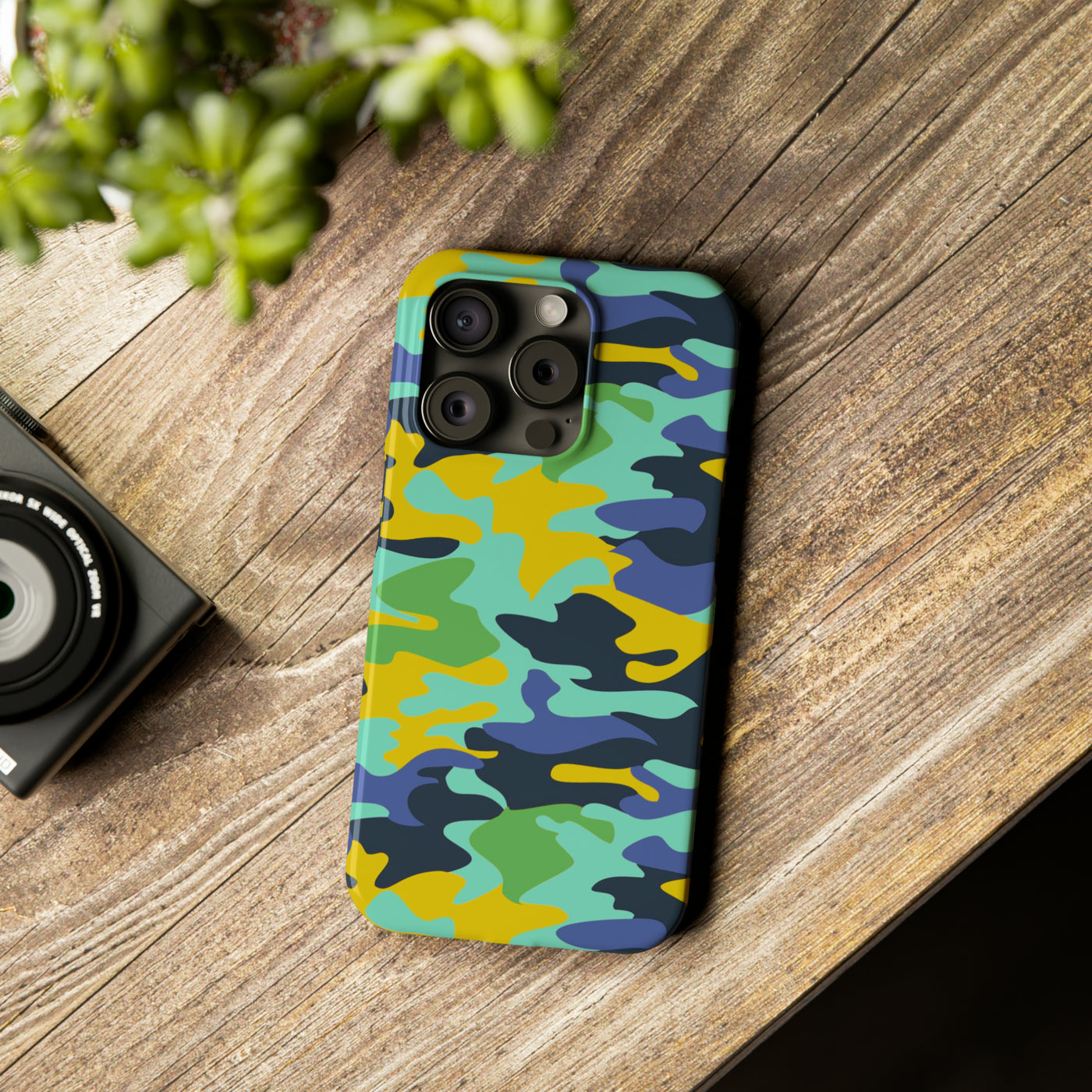 Slim Cute iPhone Cases - | iPhone 15 Case | iPhone 15 Pro Max Case, Iphone 14 Case, Iphone 14 Pro Max, Iphone 13, Late Spring Camouflage