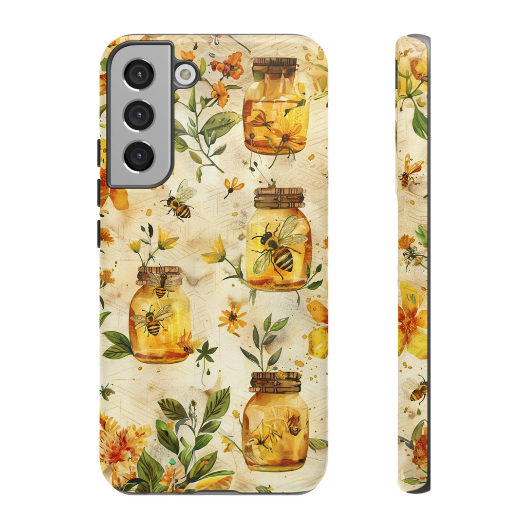 Impact Resistant, Honey Bees, Cute Phone Cases for Samsung S24, S23, S22, S21, IPhone 15 pro Iphone 14 pro Iphone 13 IPhone 12 Iphone 11 - Studio40ParkLane