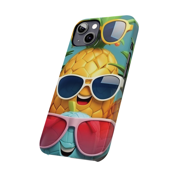 Slim Cute Phone Cases for Iphone - | iPhone 15 Case | iPhone 15 Pro Max Case, Iphone 14 Case, Iphone 14 Pro Max, Iphone 13, Summer Pineapple Fruit - Studio40ParkLane