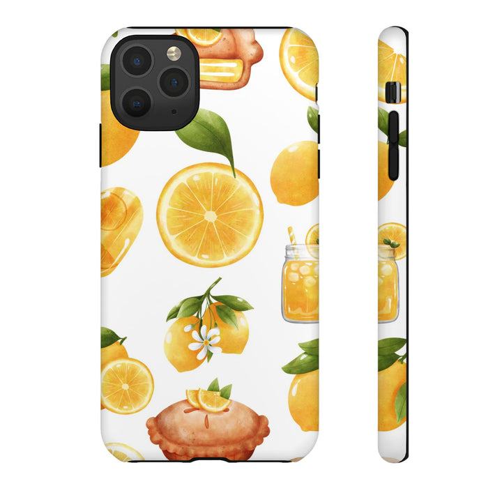 Impact Resistant, Lemon Fruit Pie, Cute Phone Cases for Samsung S24, S23, S22, S21, IPhone 15 pro Iphone 14 pro Iphone 13 IPhone 12 Iphone 11 - Studio40ParkLane