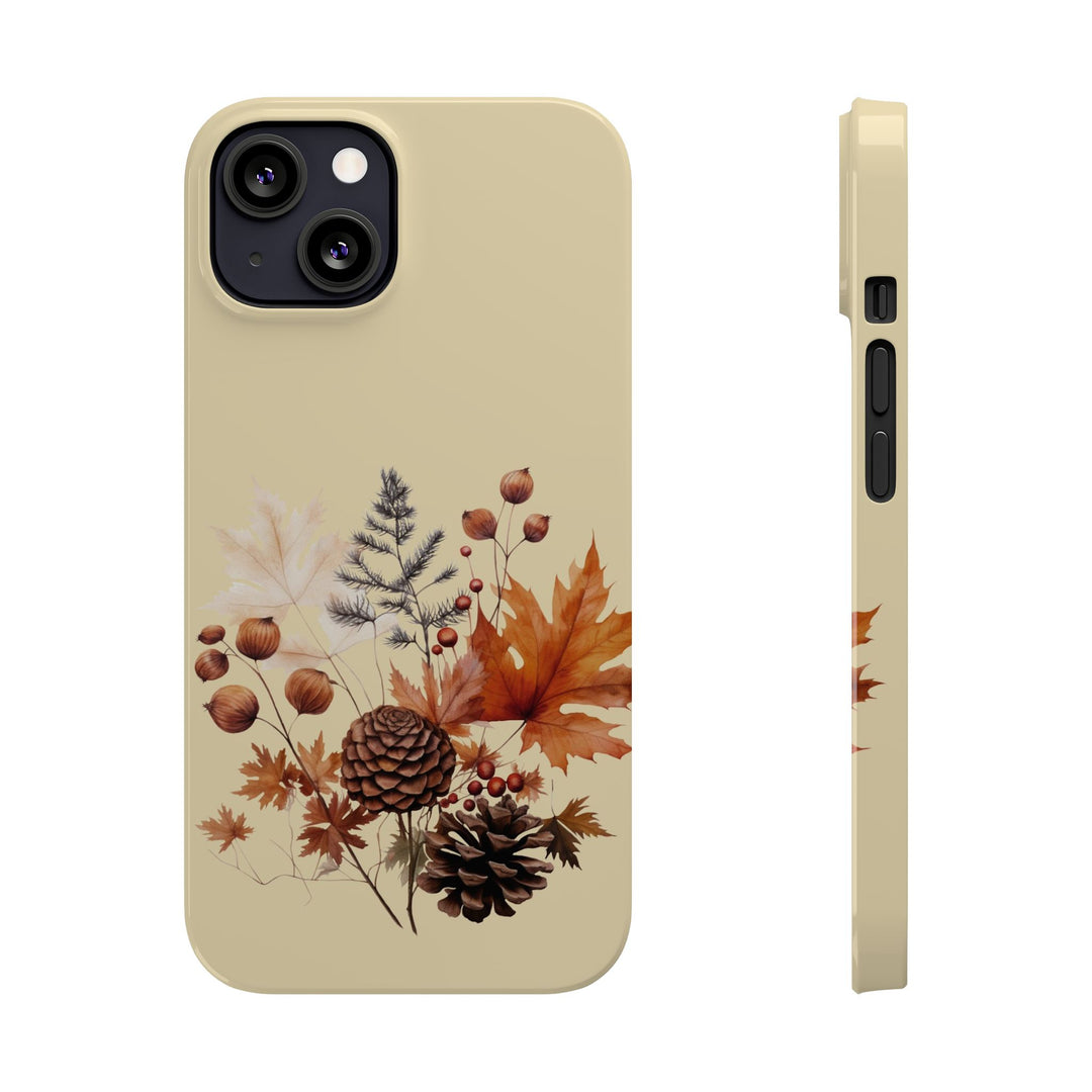 Slim Fall Leaves Foliage Cute Phone Cases for Iphone 16 | iPhone 15 Case | iPhone 15 Pro Max Case, Iphone 14, Iphone 14 Pro Max, Iphone 13, Slim Mom Dad Gift - Studio40ParkLane