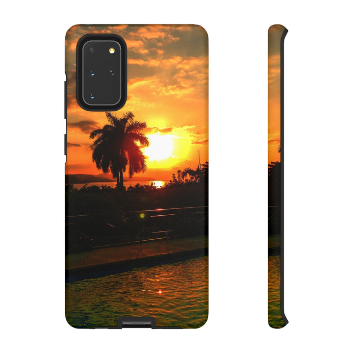 Cute Samsung Case | Cool Iphone Case | Summer Jamaica Pool Sunset, Samsung S24, S23, S22, S21, IPhone 15 Case | Iphone 14 Case, Iphone 13 Case - Studio40ParkLane