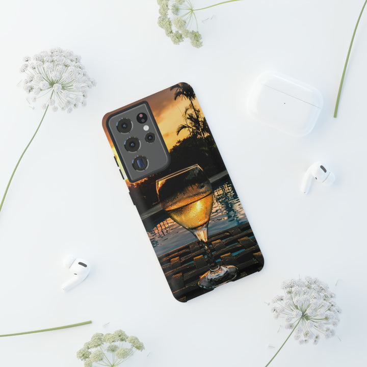 Samsung Galaxy Phone Case | Galaxy S23, S22, S21, S20 | Luxury Case Double Layered | Impact Resistant | Fashionable - Wine Glass 1 - Studio40ParkLane