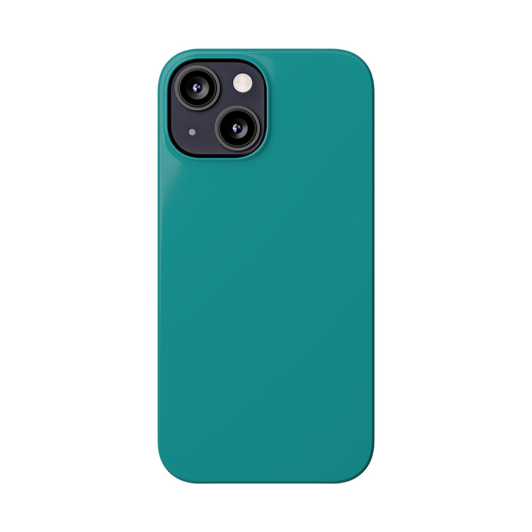 Slim Turquoise Blue Gift for Her Aesthetic Cute Phone Case for Iphone 16 - | iPhone 15 Pro Max Case | iPhone 14 Case 13 12 11 10 9 8 7 - Studio40ParkLane