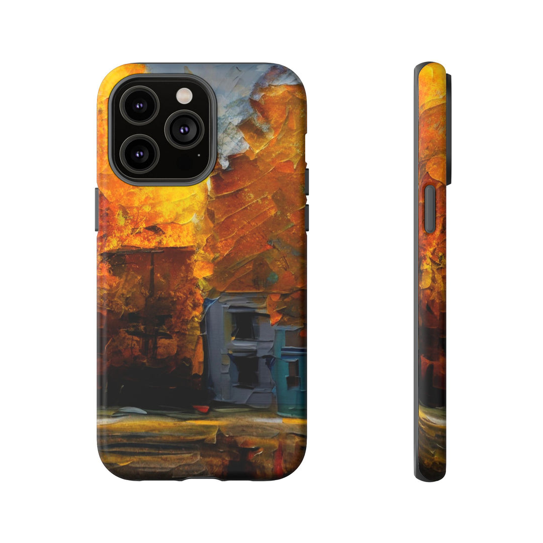 Impact Resistant, Fall Leaves Oil Painting, Cute Phone Cases for Samsung S24, S23, S22, S21, IPhone 15 pro Iphone 14 pro Iphone 13 IPhone 12 Iphone 11 - Studio40ParkLane