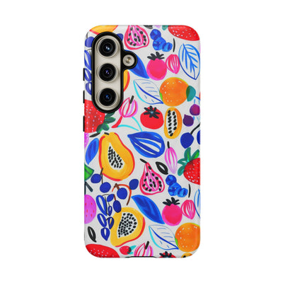 Cute Samsung Phone Case | Aesthetic Samsung Phone Case | Galaxy S23, S22, S21, S20 | Summer Fruit Cocktail, Protective Phone Case