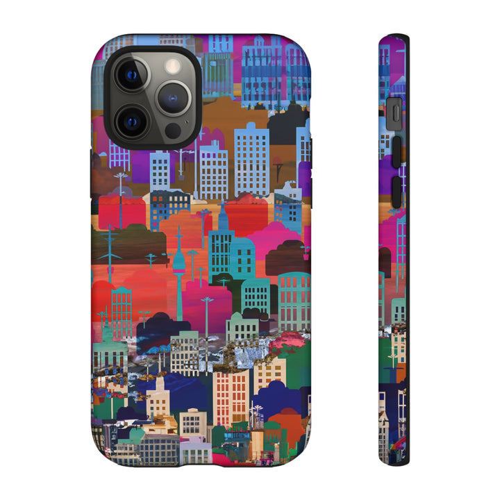 Cute Samsung Case | Cool Iphone Case | Summer City Skyline, Samsung S24, S23, S22, S21, IPhone 15 Case | Iphone 14 Case, Iphone 13 Case - Studio40ParkLane