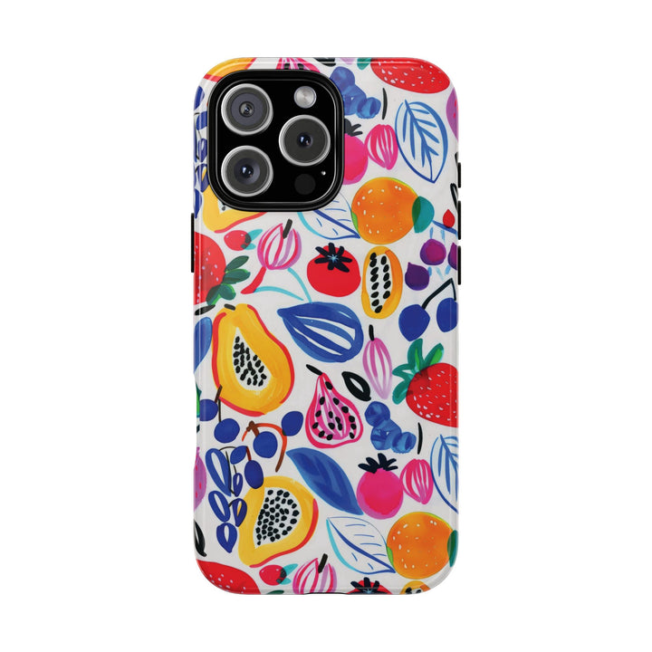 Premium Tough Summer Fruit Collage Gift for Her Cute Phone Cases for Samsung and Iphone, 16, 15, 14, S24, S23, S22, S21, S20, Plus, Ultra, Pro - Studio40ParkLane