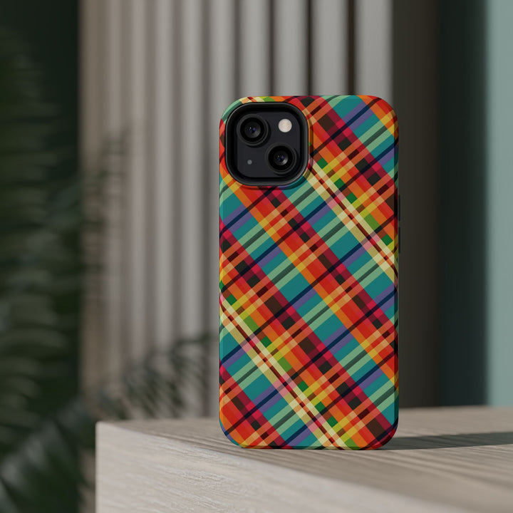 Checkered Plaid Magsafe Gift for Her Cute Phone Case for Iphone, | iPhone 16 | iPhone 15 Pro Max, Iphone 14 Pro Max, 13 12 11 10 9 8 7 - Studio40ParkLane