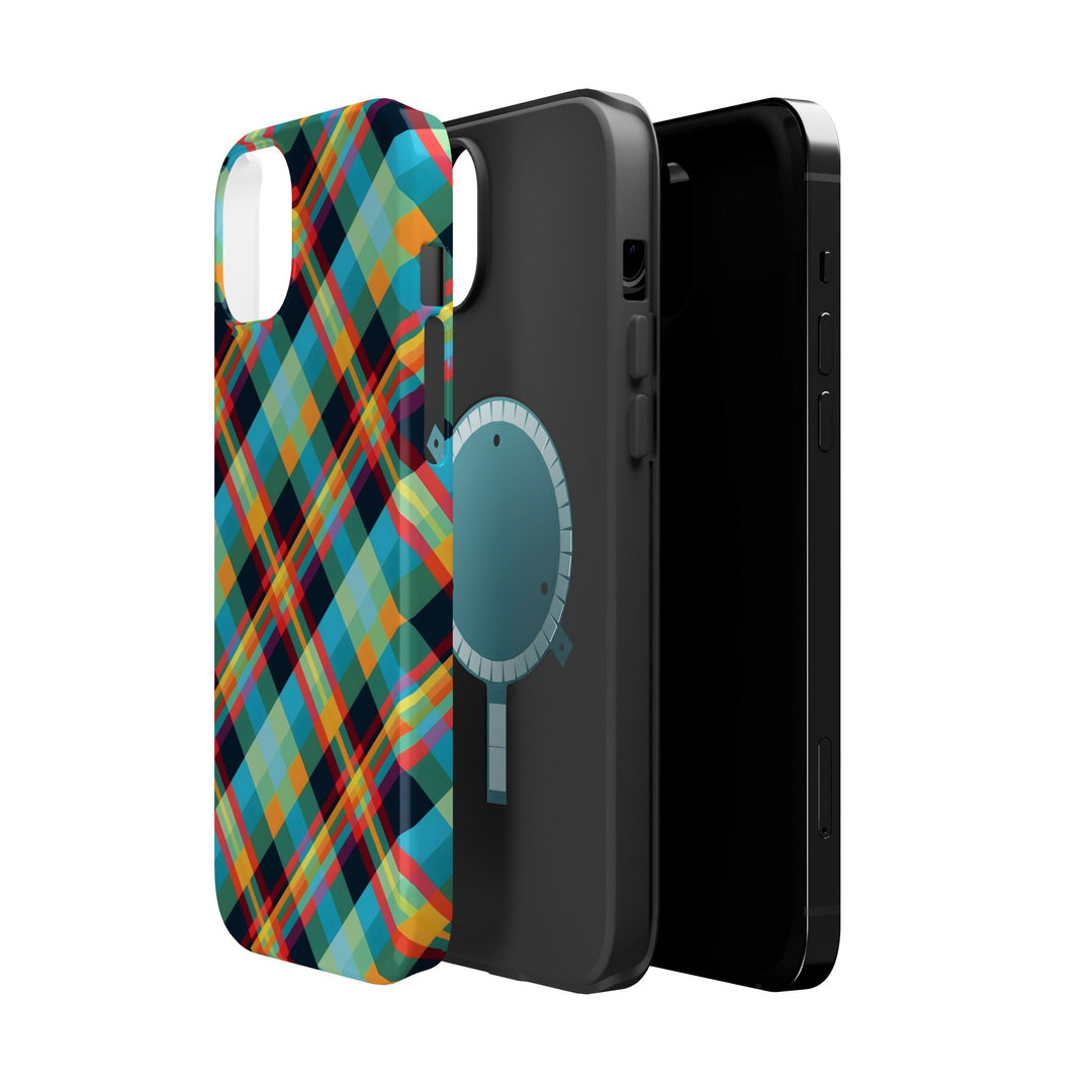 Checkered Plaid Magsafe Gift for Her Cute Phone Case for Iphone, | iPhone 16 | iPhone 15 Pro Max, Iphone 14 Pro Max, 13 12 11 10 9 8 7 - Studio40ParkLane