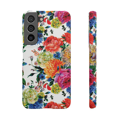 Snap Spring Flowers Cute Phone Cases for Samsung S24, S23, S22, S21, S20, Plus and Ultra, Iphone 16 Pro Max, Iphone 15, 14, 13, 12, 11, 10 - Studio40ParkLane