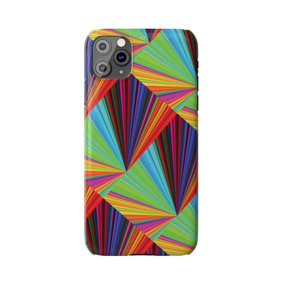 Slim Triangle Kaleidoscope Colors Gift for Her Cute Phone Cases for Iphone 16 Case | iPhone 15 Case | iPhone 15 Pro Max Case, Iphone 14, Iphone 14 Pro Max, Iphone 13, 12, 11, 10, 8,7