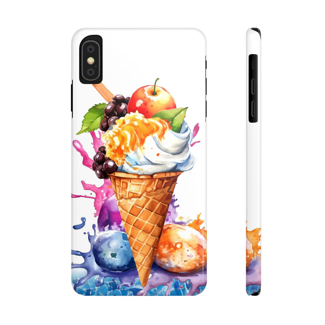 Slim Summer Ice Cream Cone Slim Cute Phone Cases for Iphone | iPhone 15 Case | iPhone 15 Pro Max Case, Iphone 14, Iphone 14 Pro Max, Iphone 13 - Studio40ParkLane