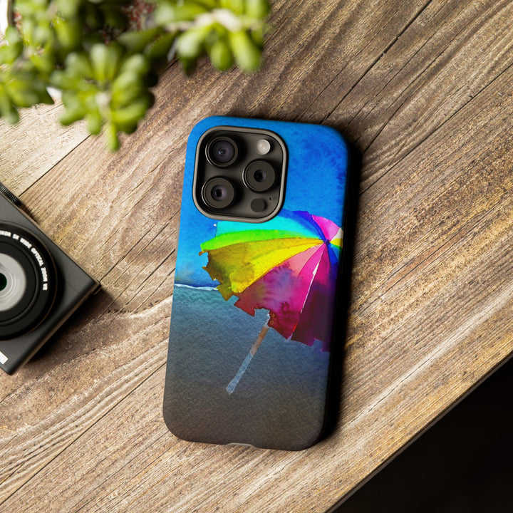 Cute Samsung Case | Cool Iphone Case | Summer Colorful Beach Parasol, Samsung S24, S23, S22, S21, IPhone 15 Case | Iphone 14 Case, Iphone 13 Case - Studio40ParkLane