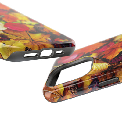 Aesthetic Tough Magsafe Fall Leaves Foliage Phone Case - For iPhone 17 Pro Max iPhone 16 Pro iPhone 15 Iphone 14 Plus 13 Pro 12 11 10 - Studio40ParkLane