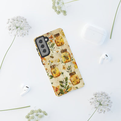 Impact Resistant, Honey Bees, Cute Phone Cases for Samsung S24, S23, S22, S21, IPhone 15 pro Iphone 14 pro Iphone 13 IPhone 12 Iphone 11