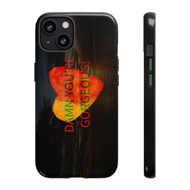Cute IPhone Case | iPhone 15 Case | iPhone 15 Pro Max Case, Iphone 14 Case, Iphone 14 Pro Max Case IPhone Case for Art Lovers, Heart Sunset - Studio40ParkLane