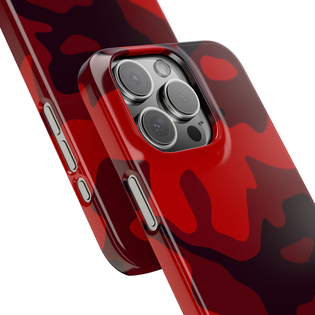 Slim Cute Phone Cases for Iphone - | iPhone 15 Case | iPhone 15 Pro Max Case, Iphone 14 Case, Iphone 14 Pro Max, Iphone 13, Red Camo Camouflage - Studio40ParkLane